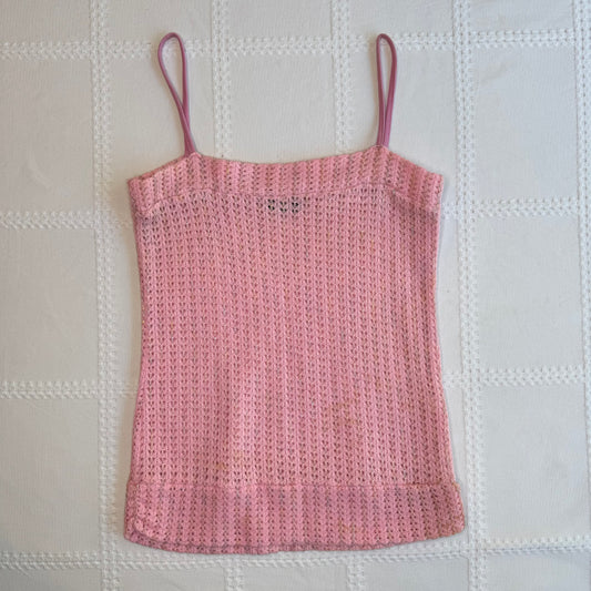 Pink Knit Cami Top