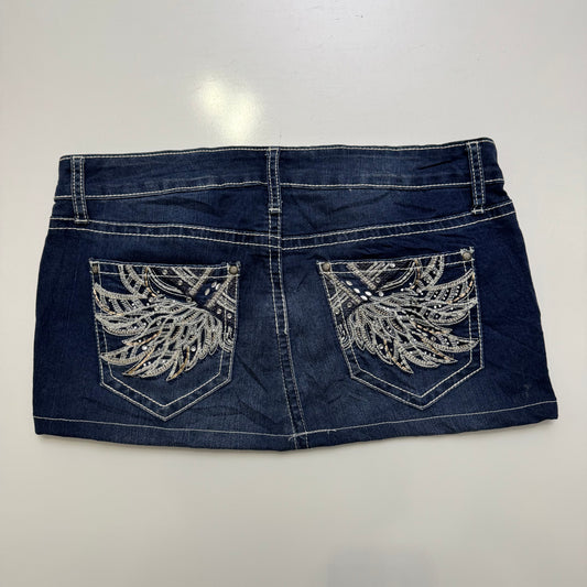 Angel Wing Denim Mini
