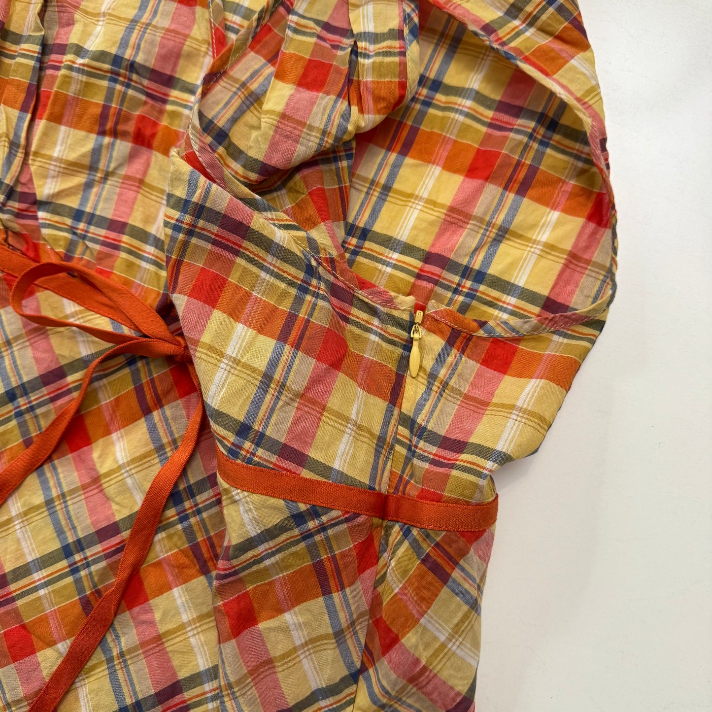 Plaid Babydoll Top