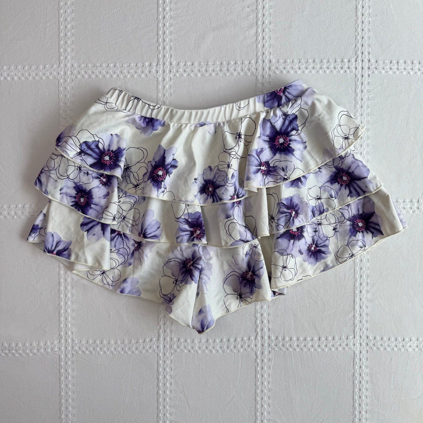 Floral Ruffle Skort
