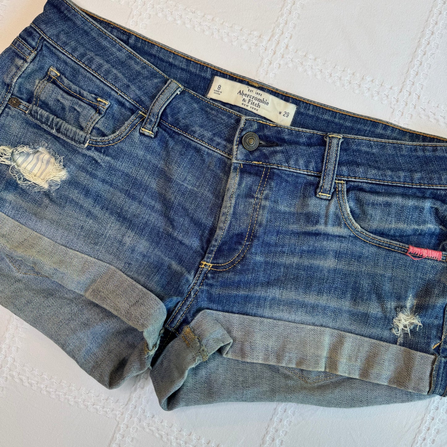 Abercrombie Low Rise Denim Shorts