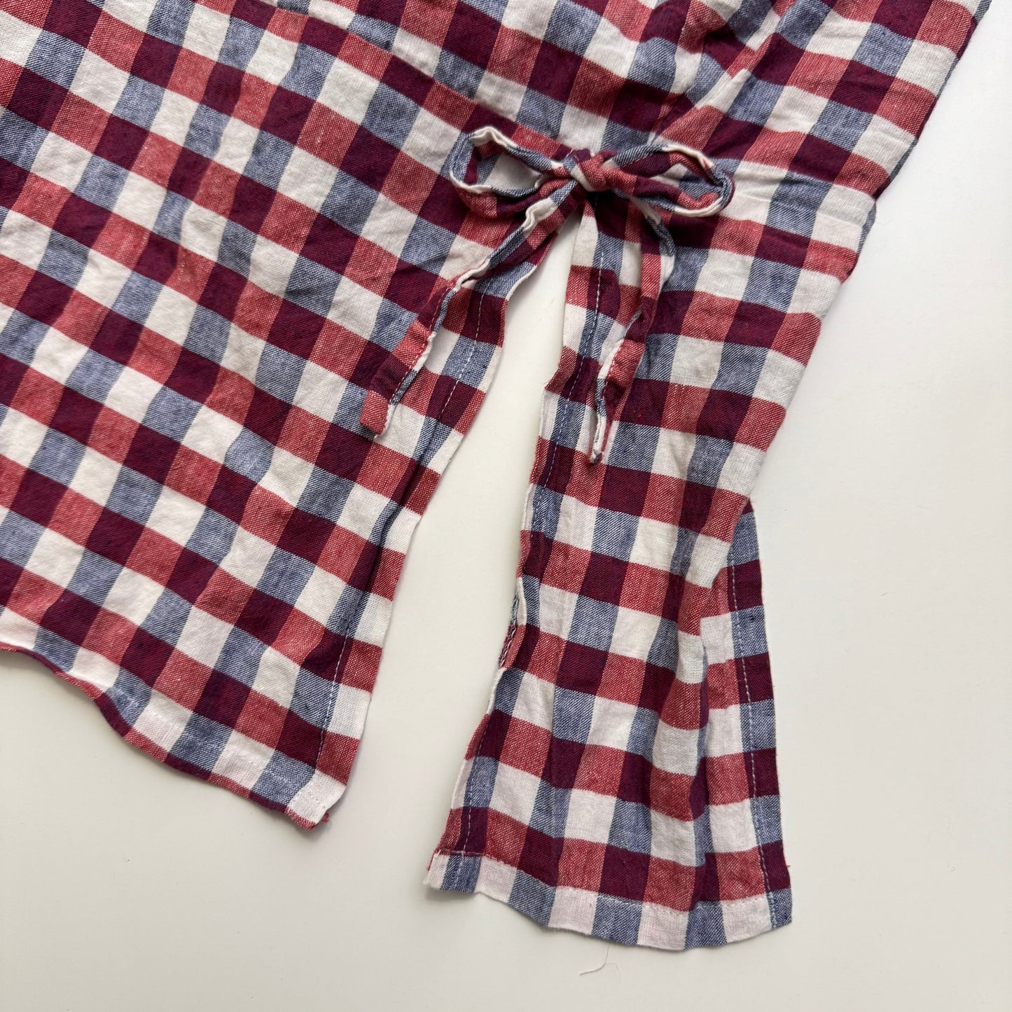 Plaid Strapless Top