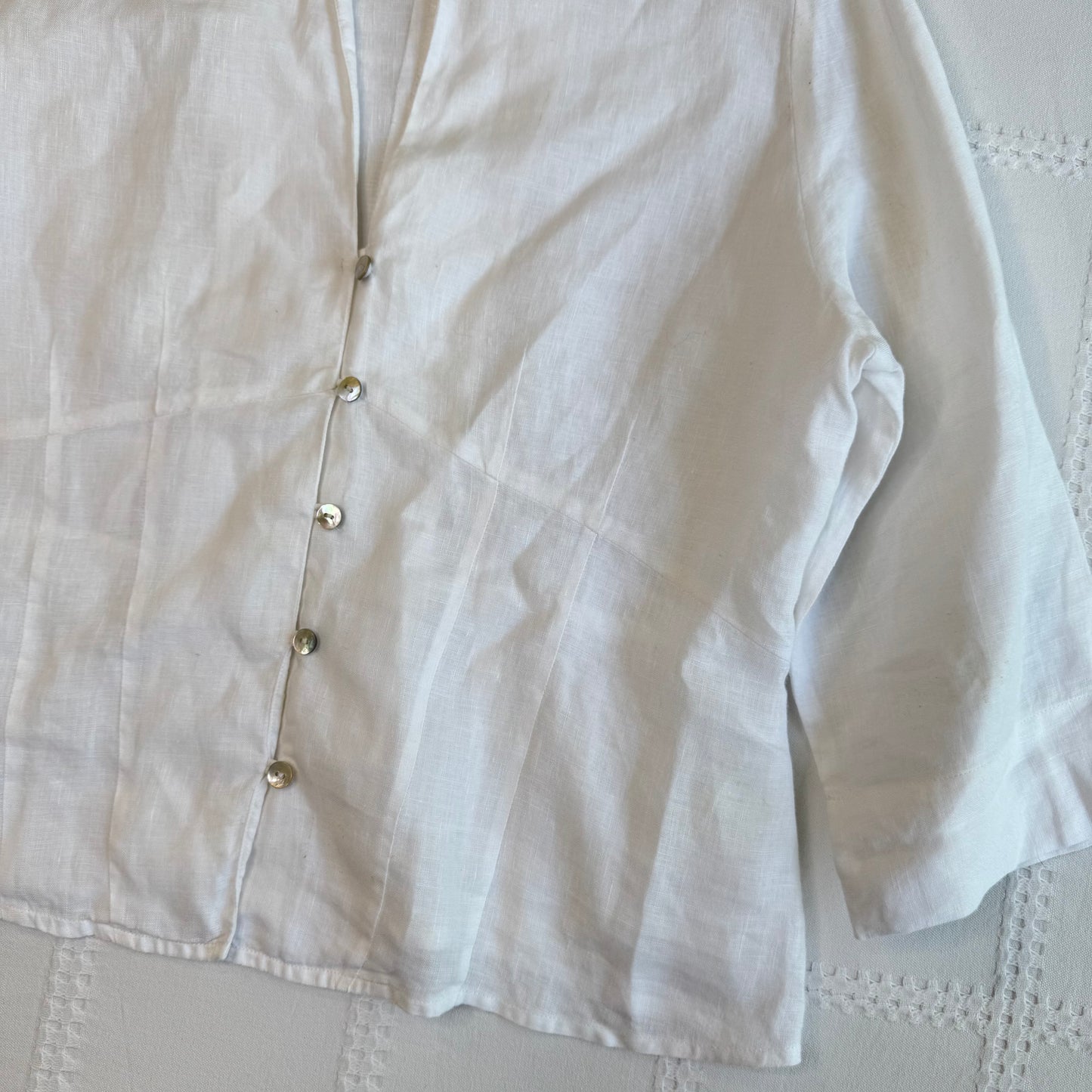 Linen Button Up Blouse