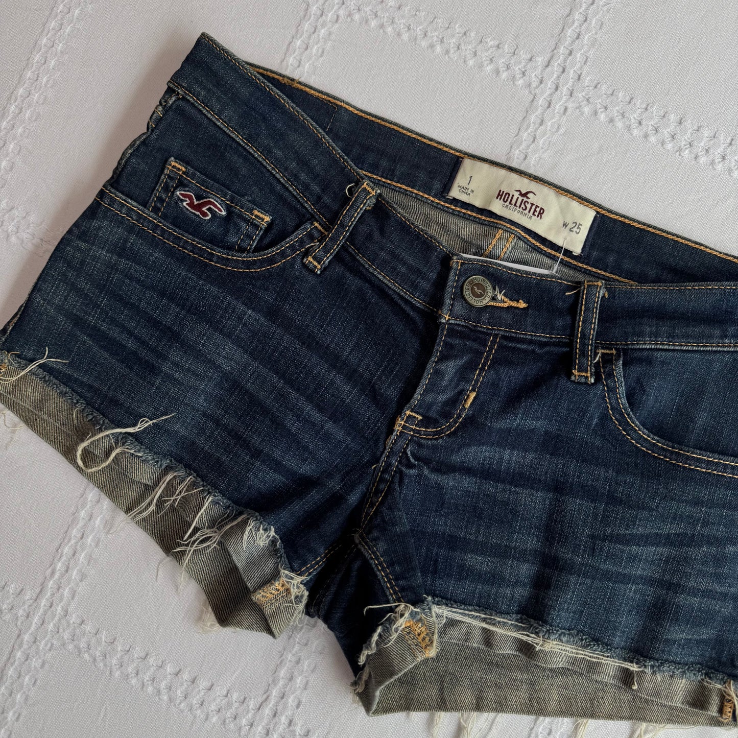 Hollister Low Rise Denim Shorts