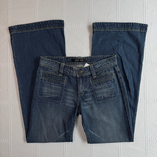 Low Rise Wide Leg Jeans