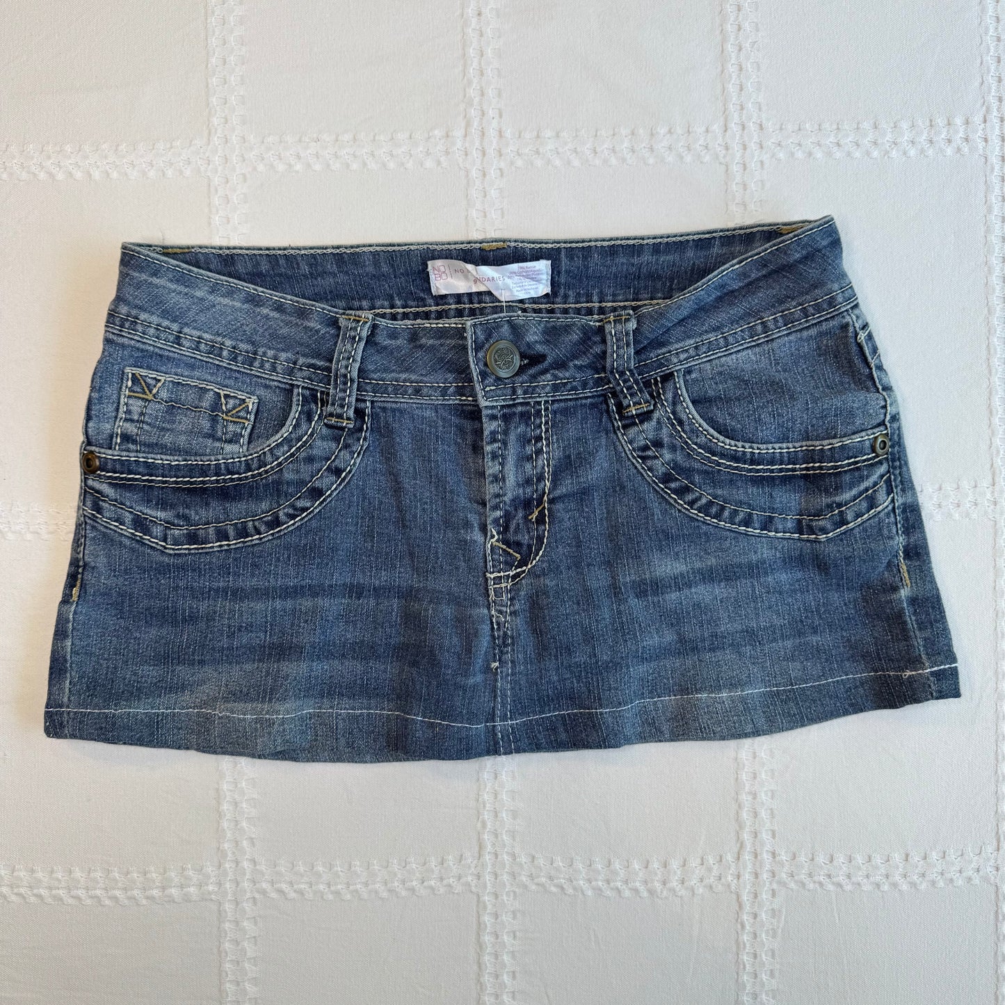 00s Denim Micro Mini Skirt