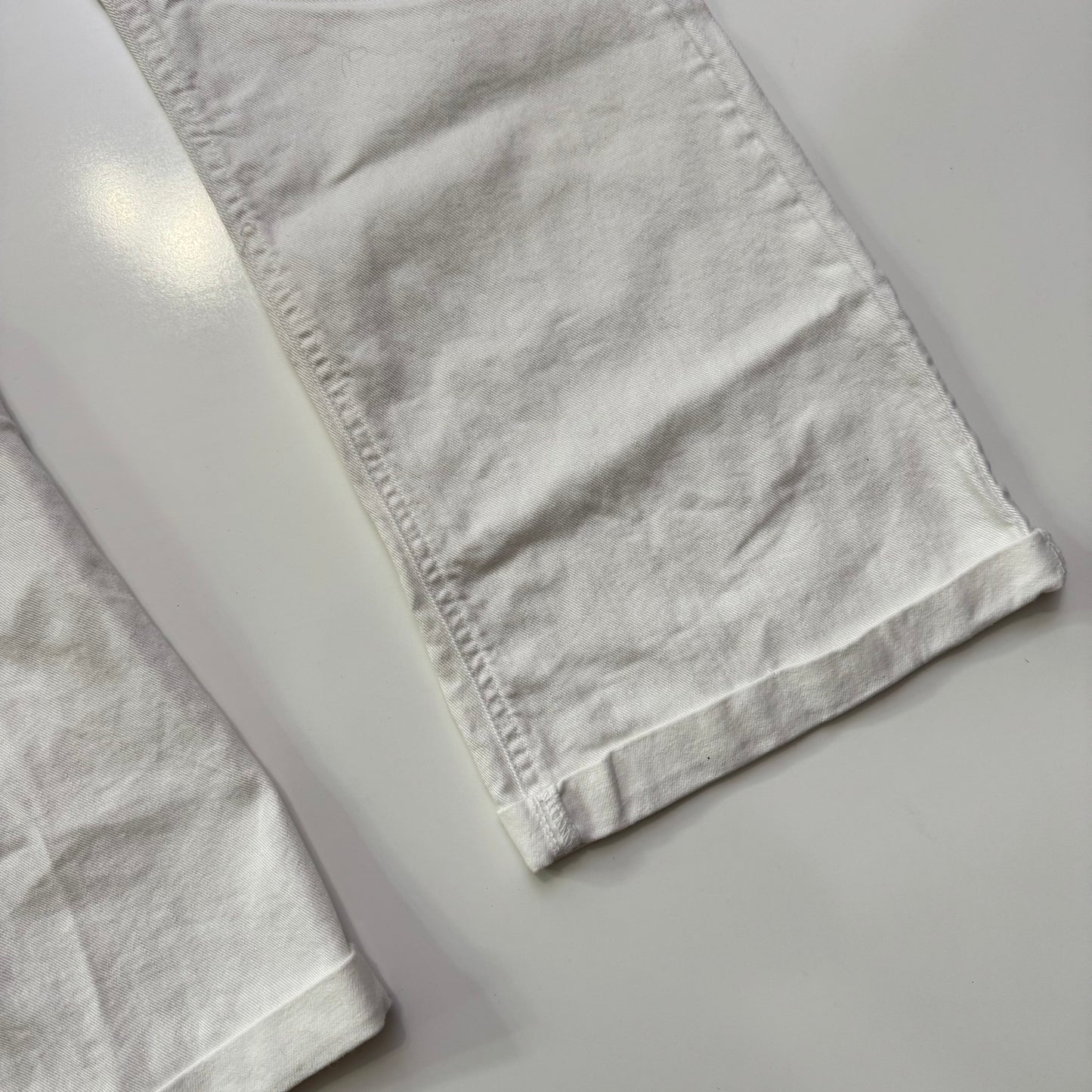 White Low Rise Flare Jeans