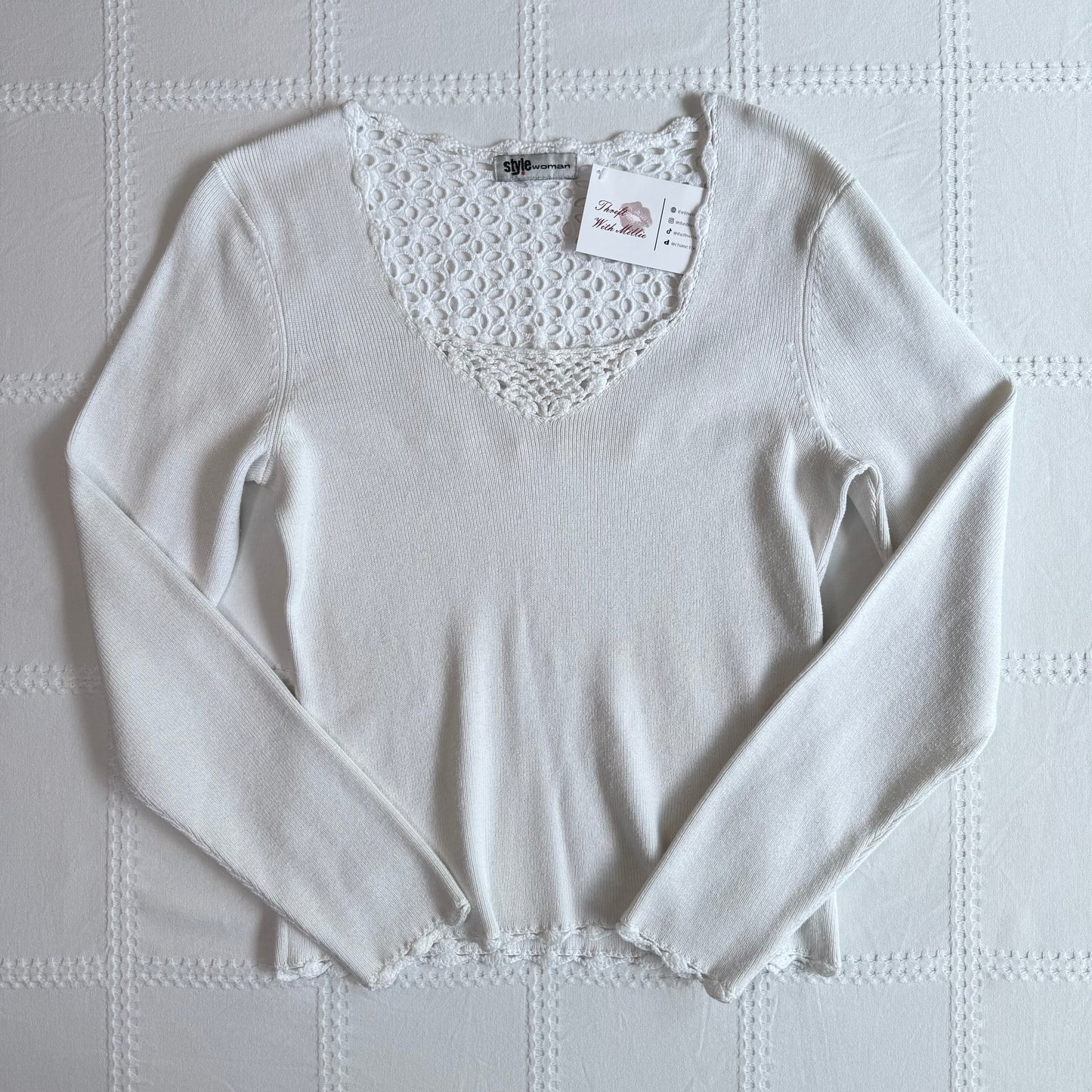 White Knit Longsleeve