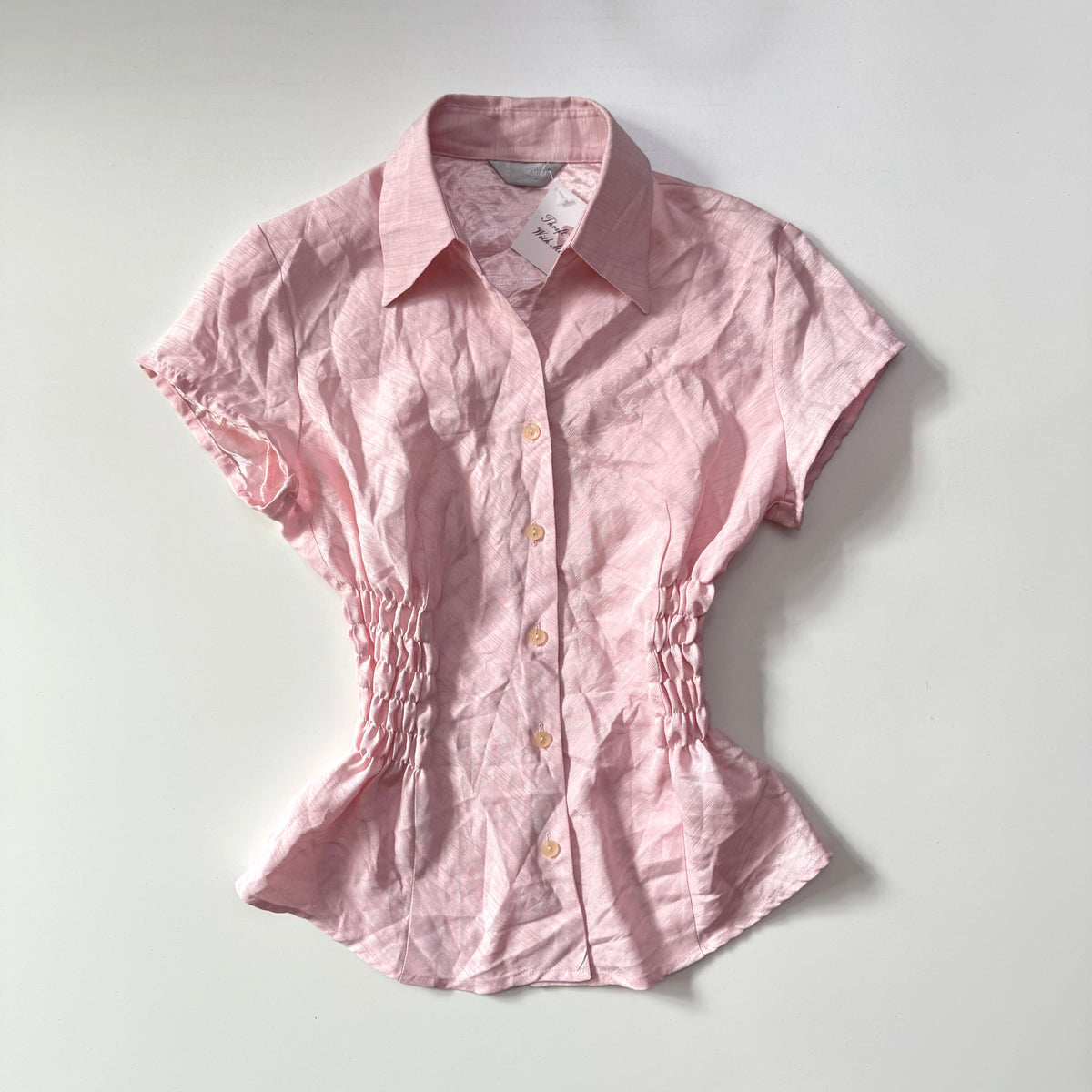 Pink Cinched Shirt