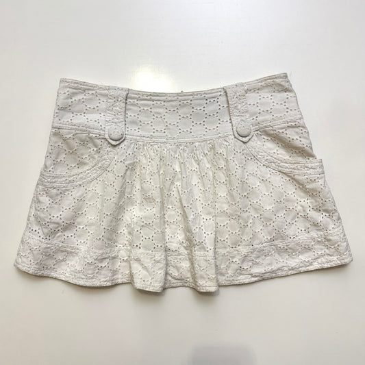 Dainty White Mini Skirt