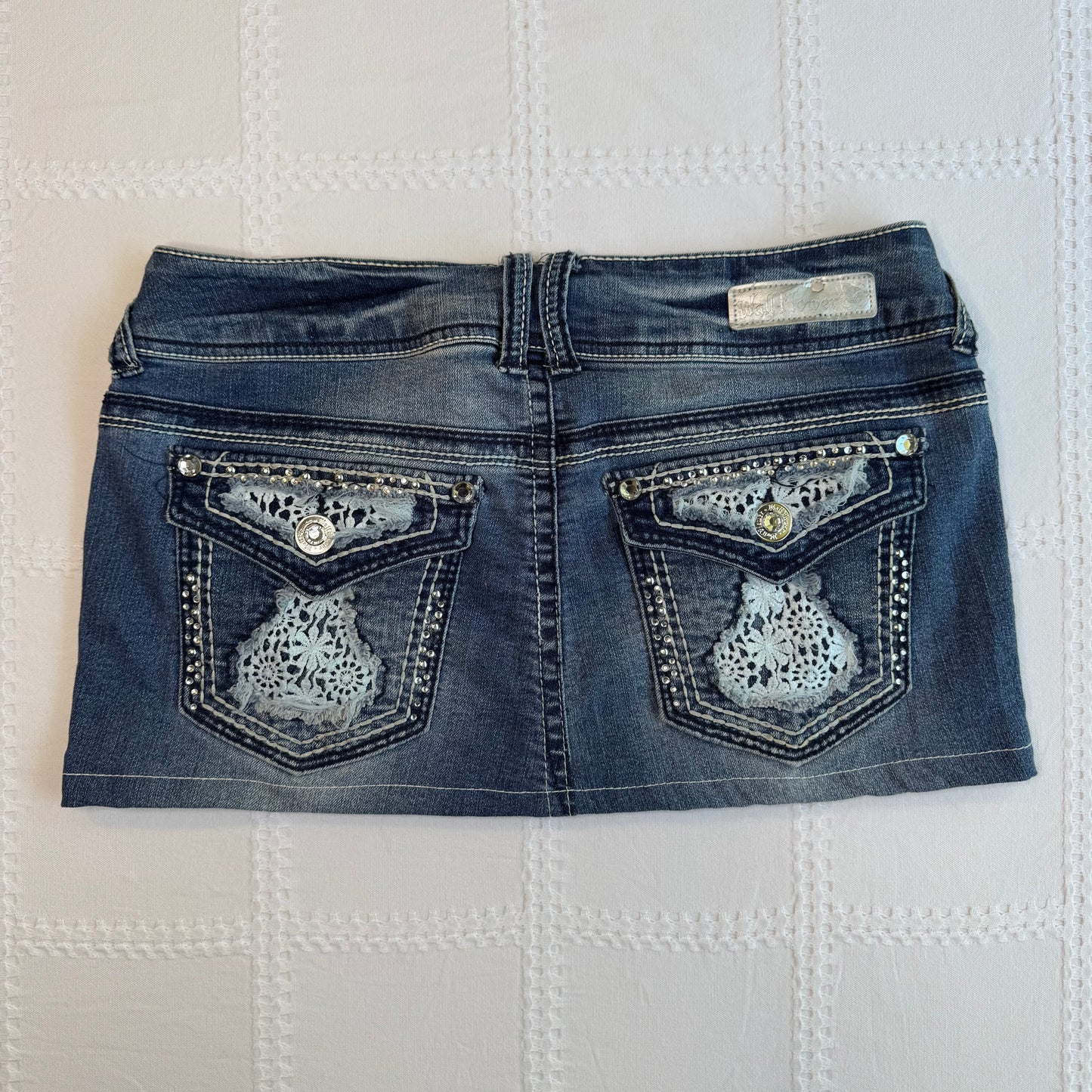 Denim Micro Mini Skirt