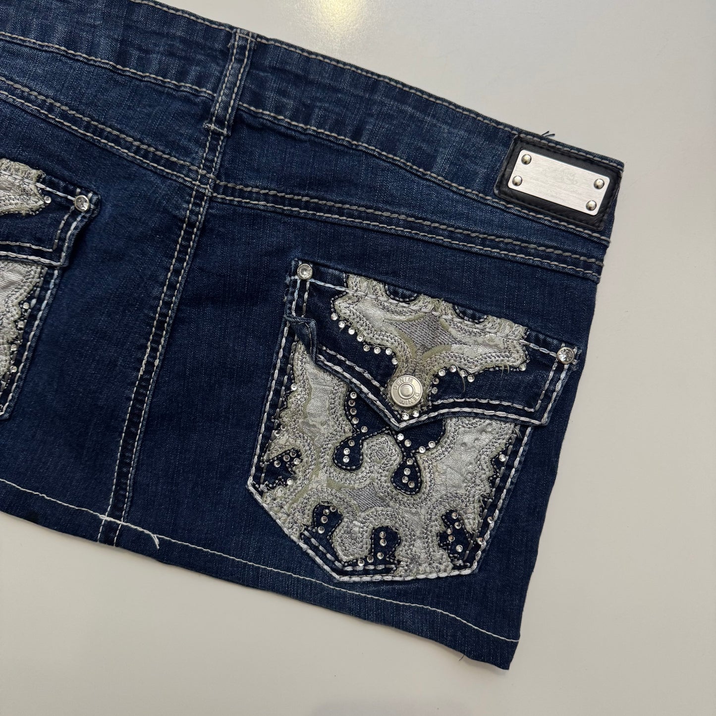 Low Rise Denim Mini