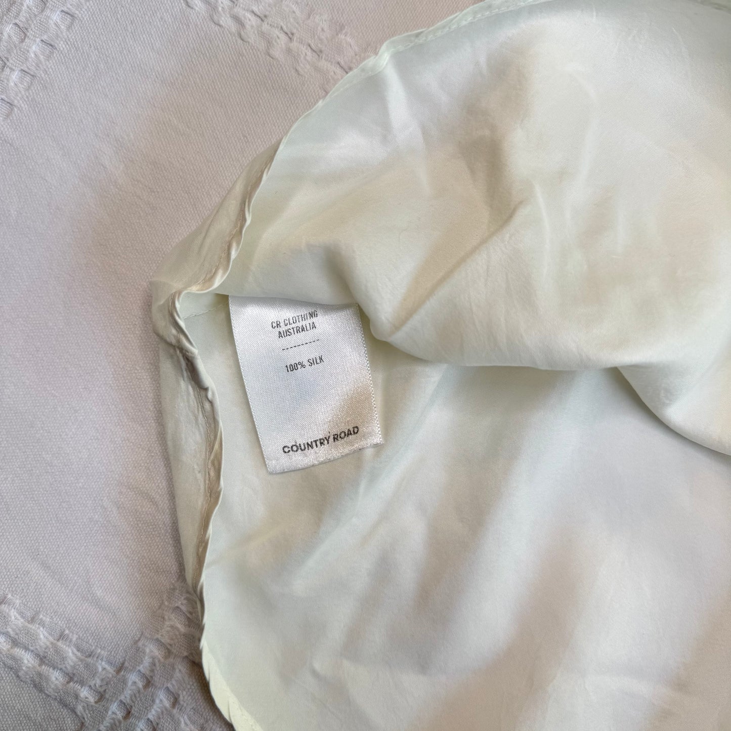 Cream Silk Babydoll Cami