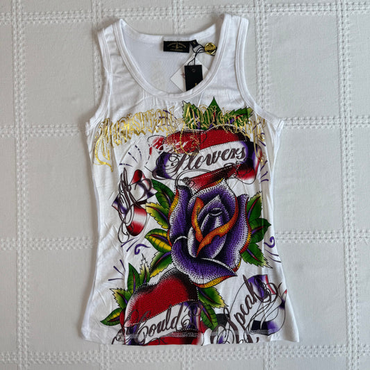 Christian Audigier Mesh Back Tank