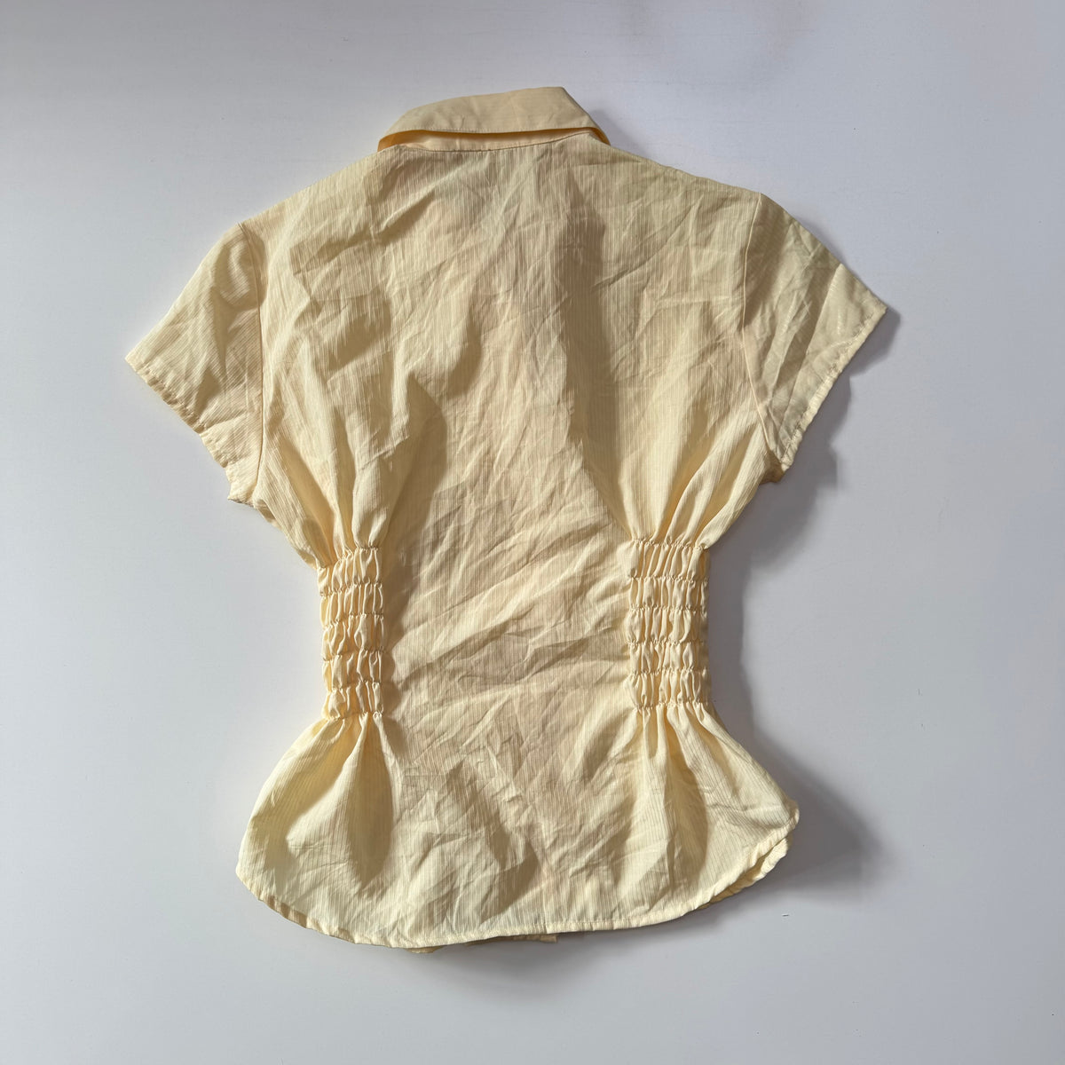 Yellow Cinched Blouse