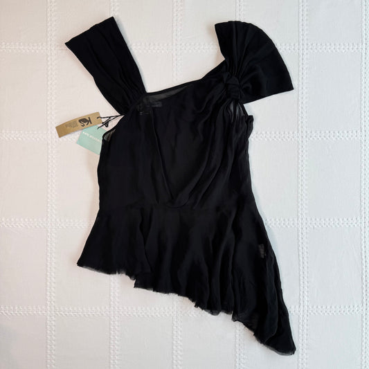 Asymmetrical Silk Top