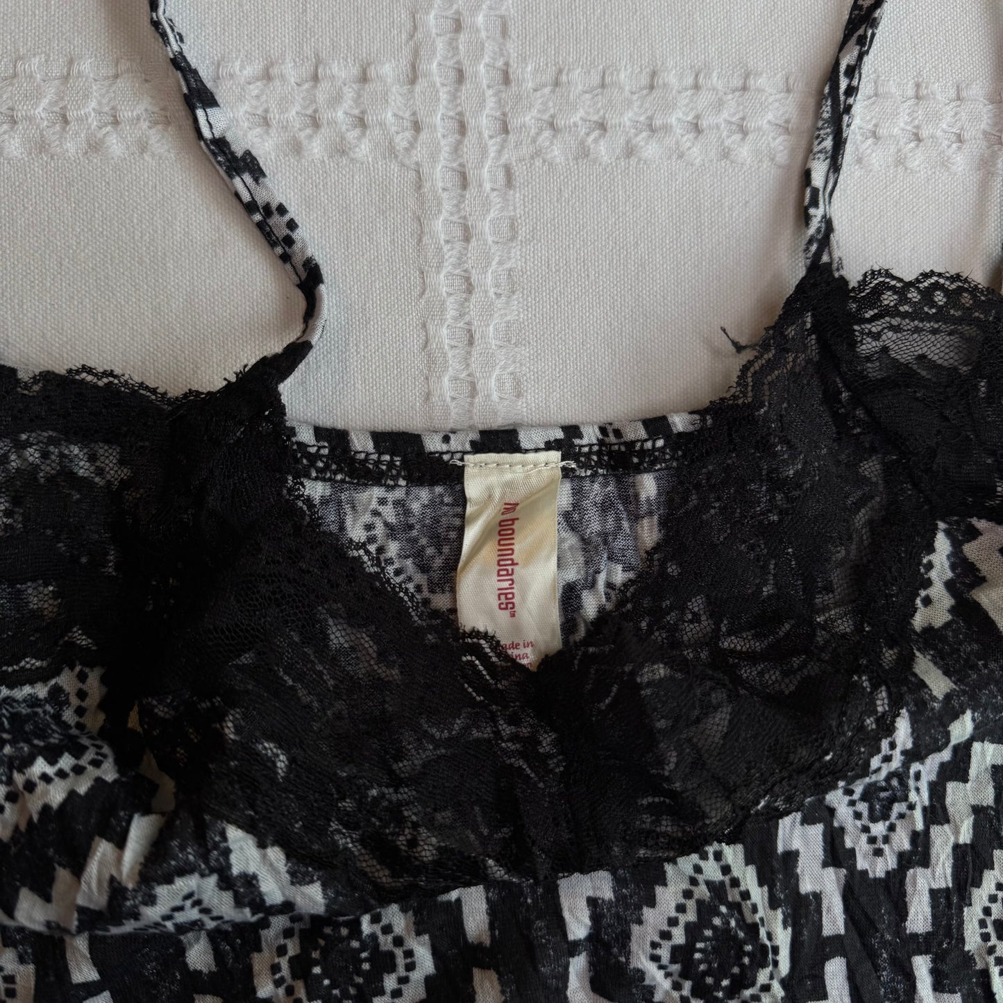 Aztec Lace Trim Cami