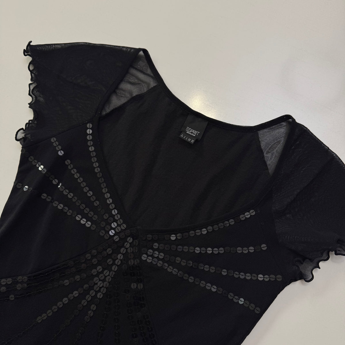 Sequin Cap Sleeve Top