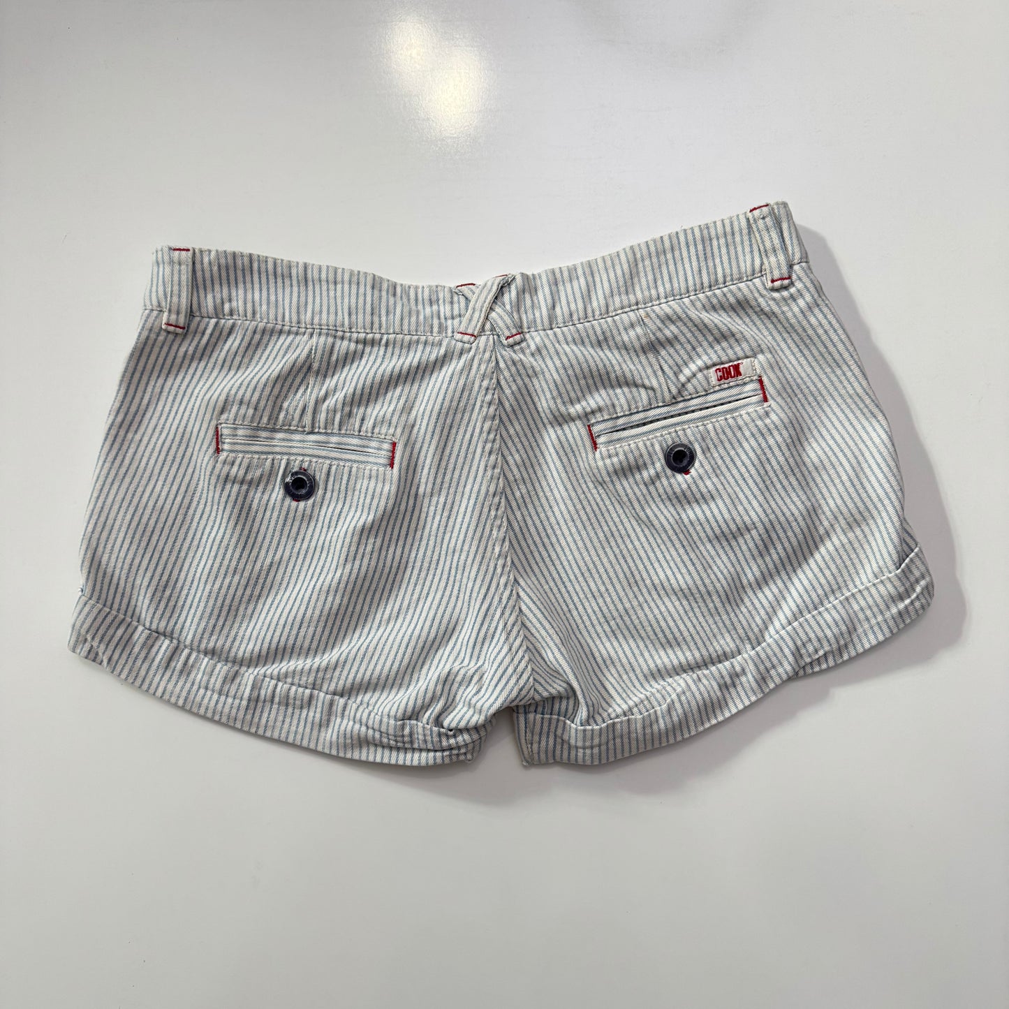 Pinstripe Mini Shorts