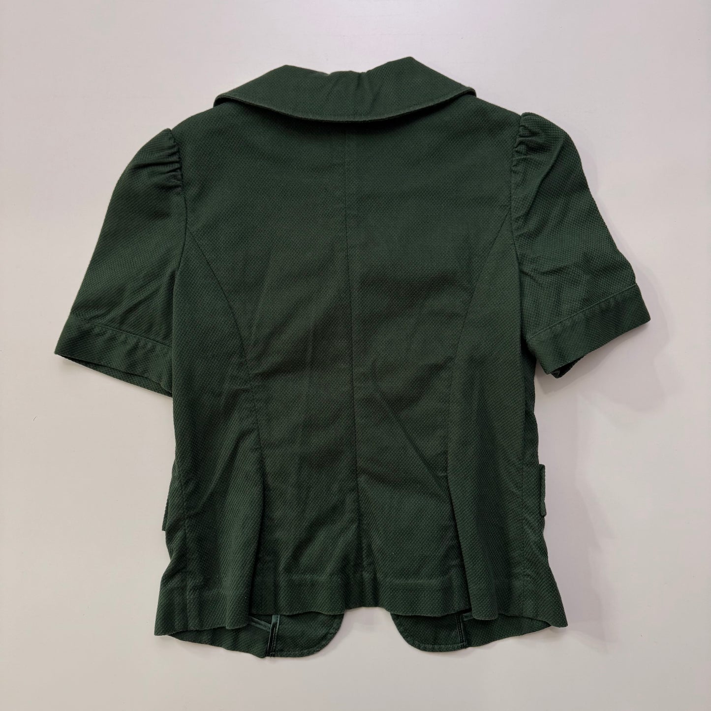 Green Short Sleeve Peacoat