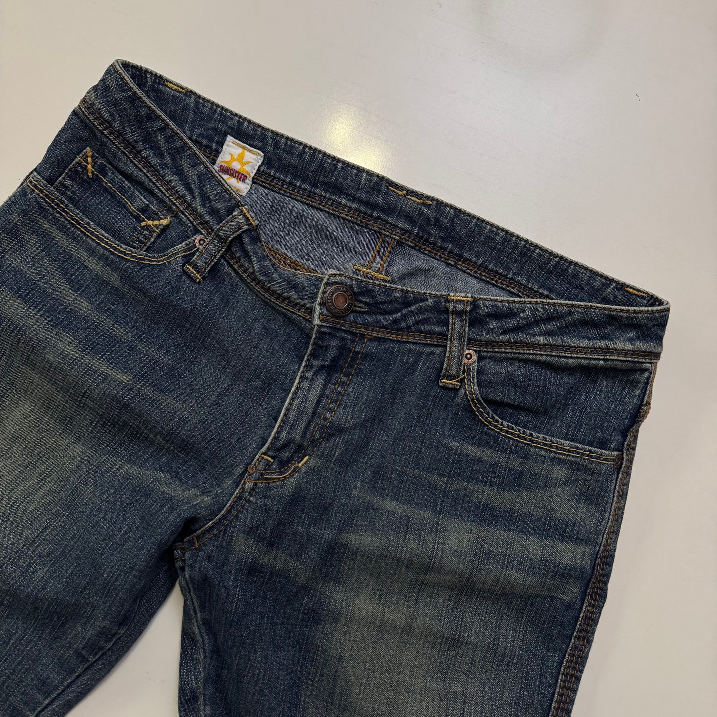 Low Rise Flared Jeans
