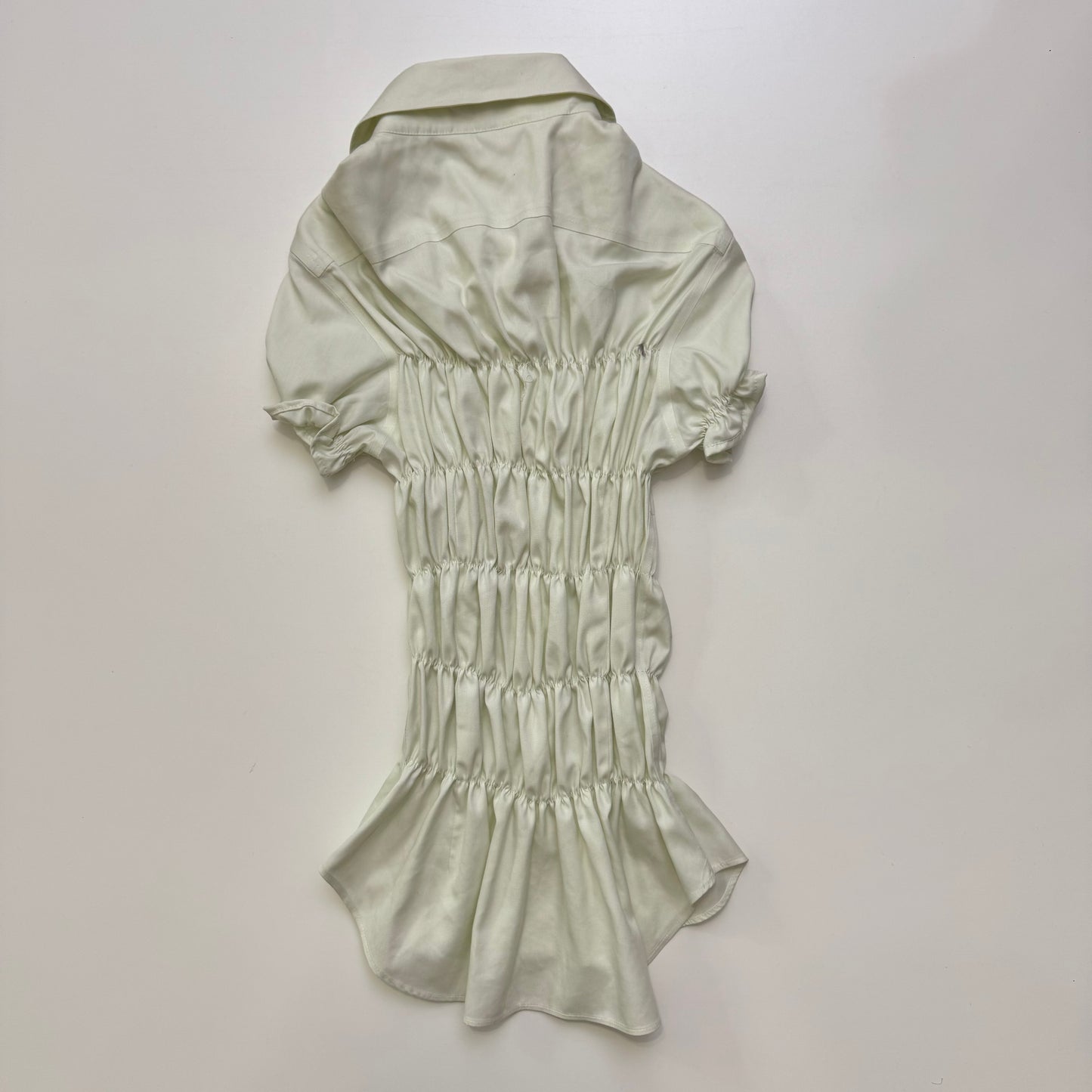 Ruched Button Up Blouse