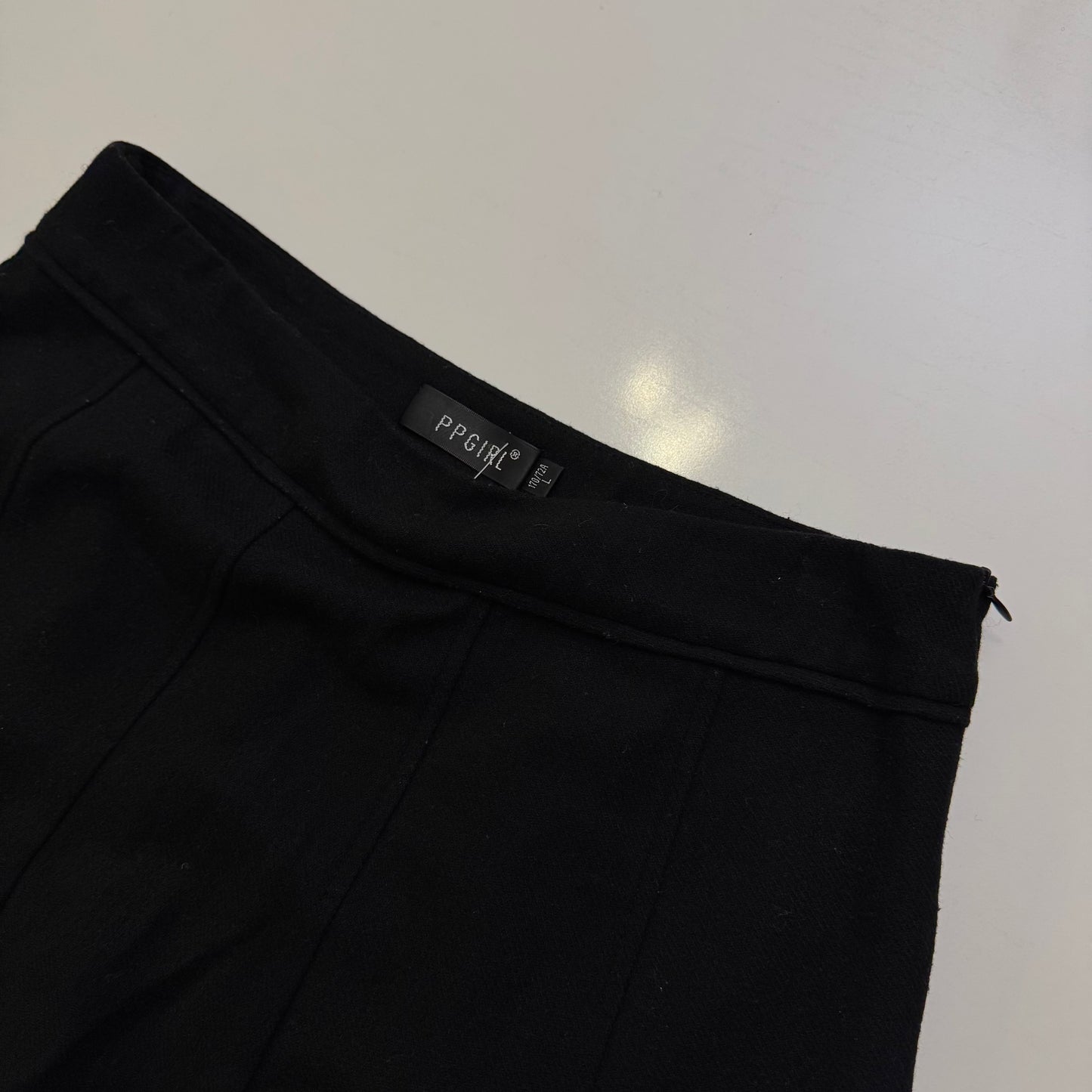 Black Knit Midi Skirt