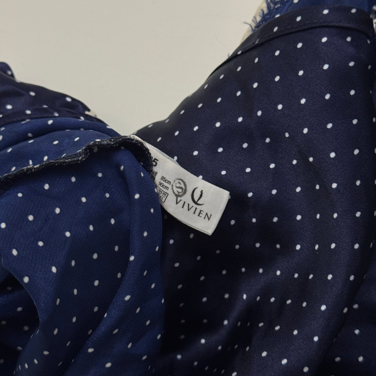 Navy Polka Dot Cami