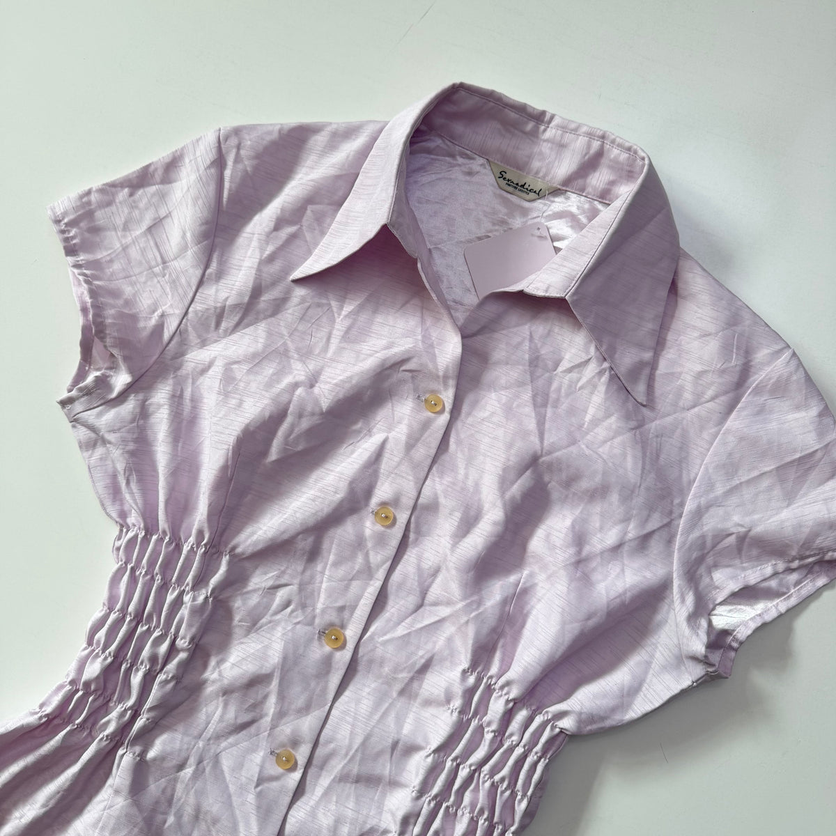Lilac Cinched Blouse