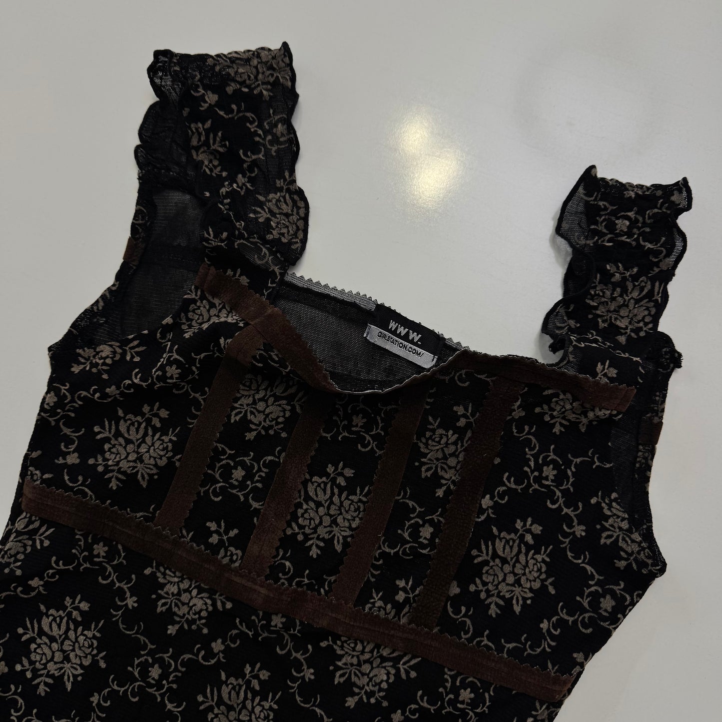 Micro Mesh Babydoll Top
