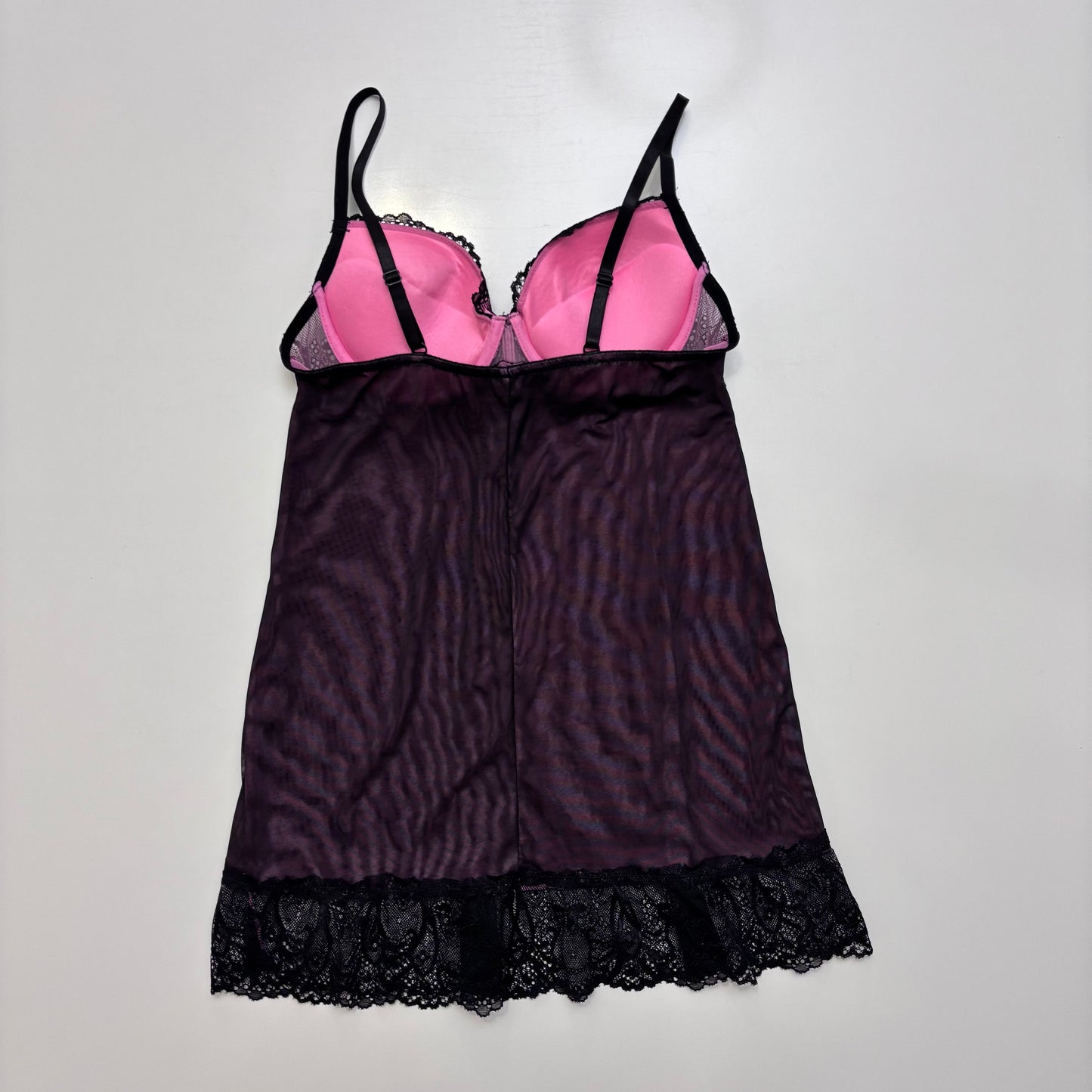 Pink + Black Babydoll Cami