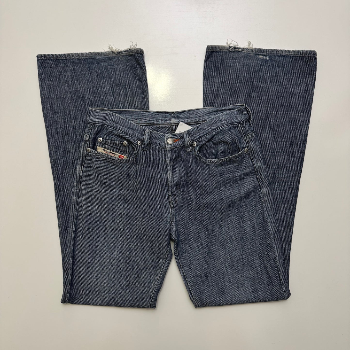 Diesel Low Rise Flare Jeans