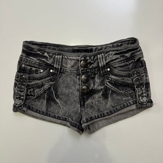 Black Denim Mini Shorts