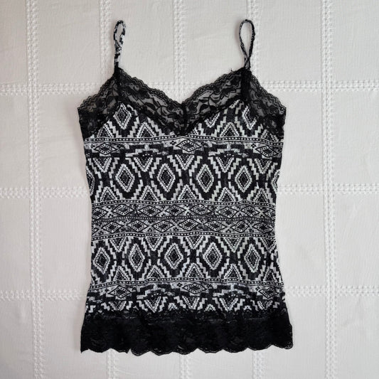 Aztec Lace Trim Cami