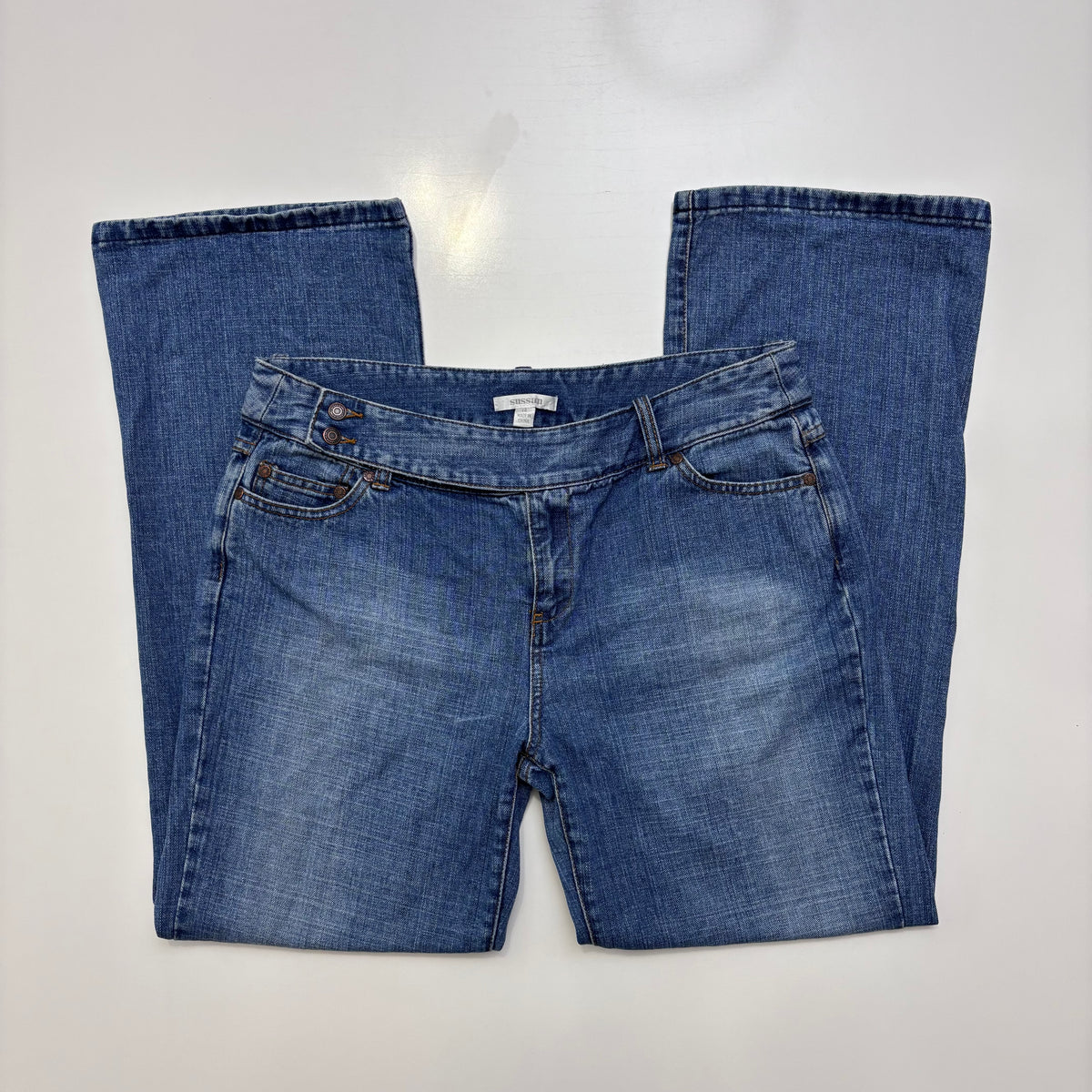 Mid Rise Flare Jeans