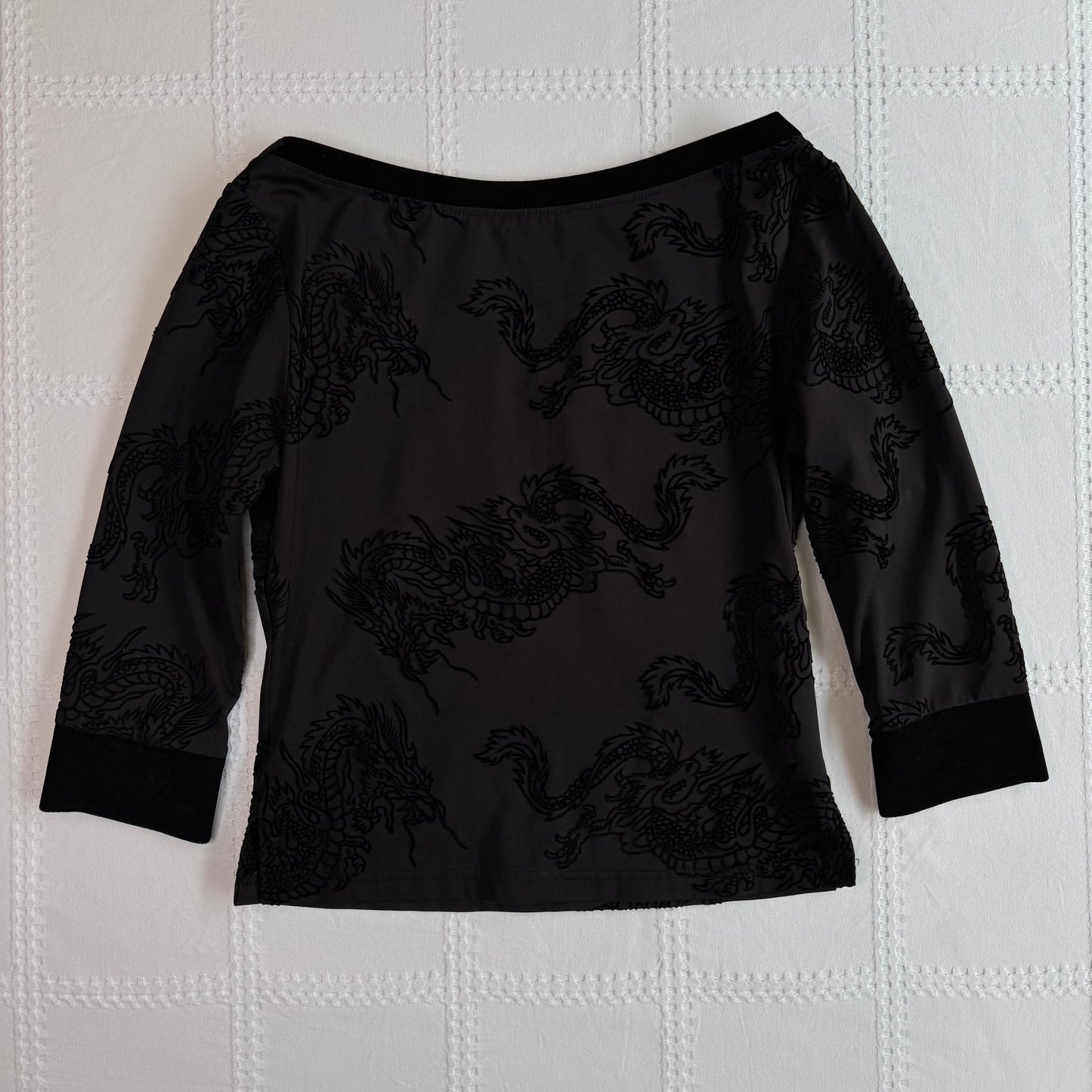 Boat Neck Dragon Top