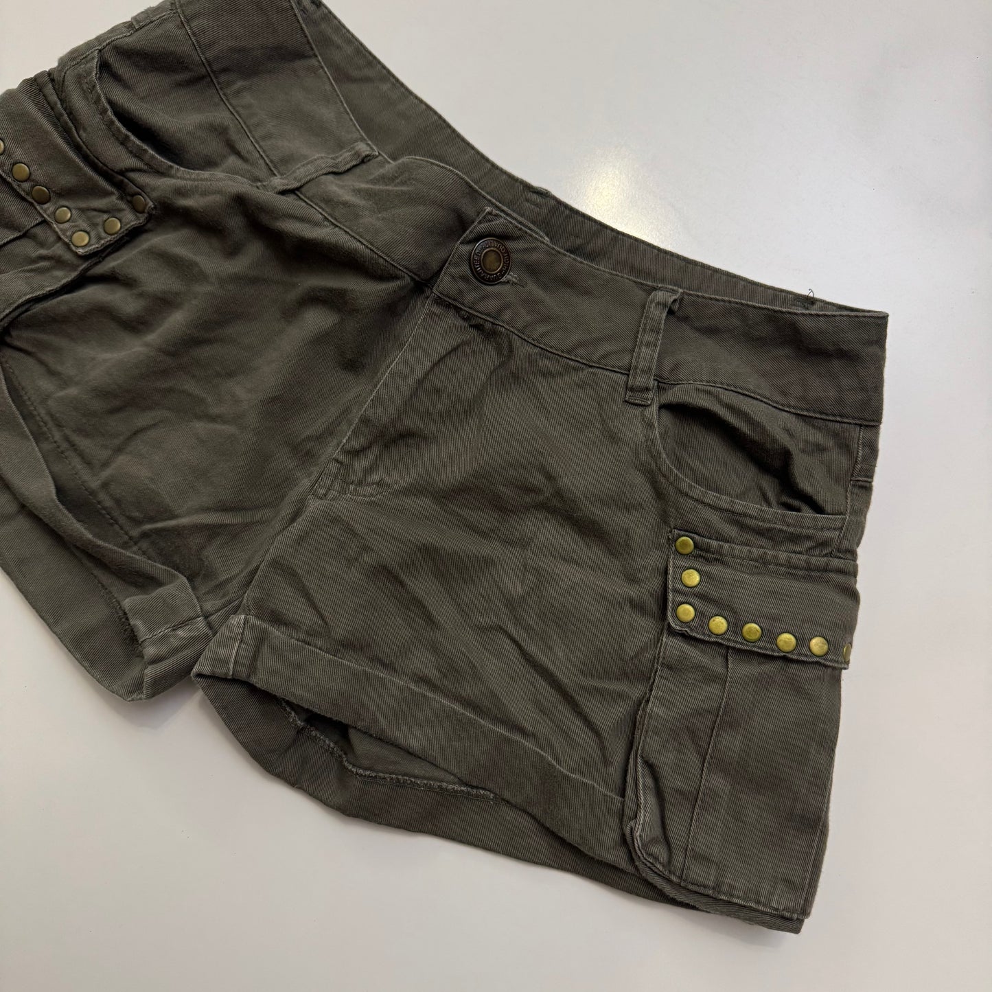 Green Cargo Shorts