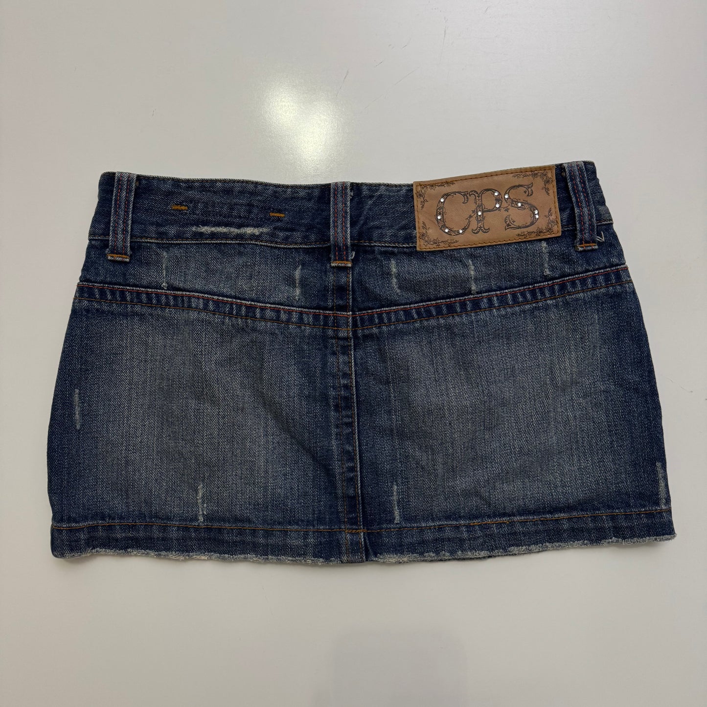 Embroidered Denim Mini