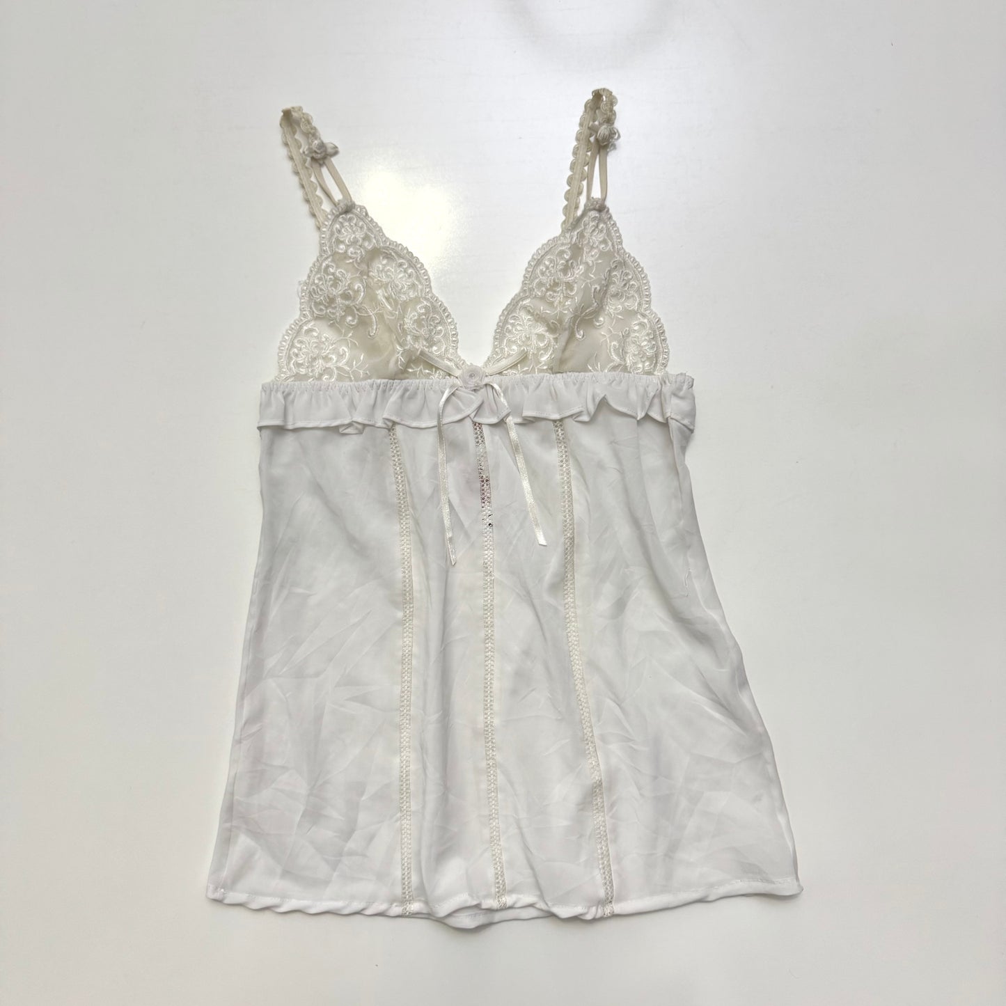 White Lace Bust Cami