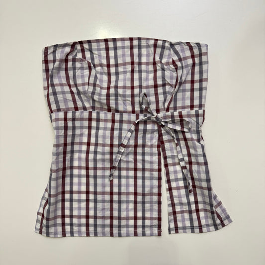 Plaid Strapless Cami