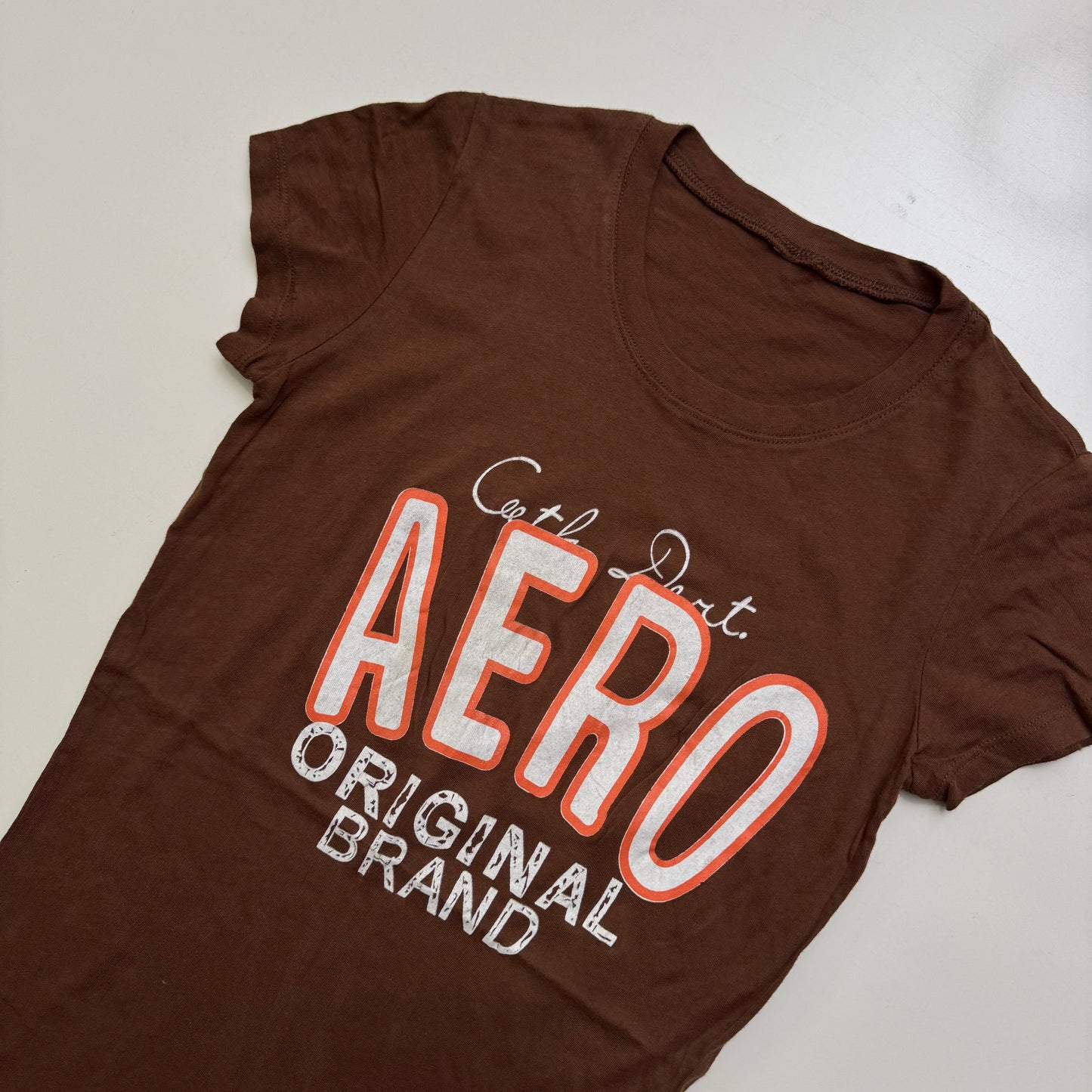 Aeropostale Brown Baby Tee