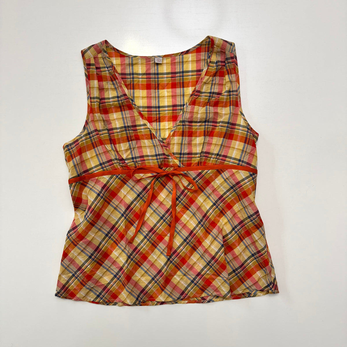 Plaid Babydoll Top