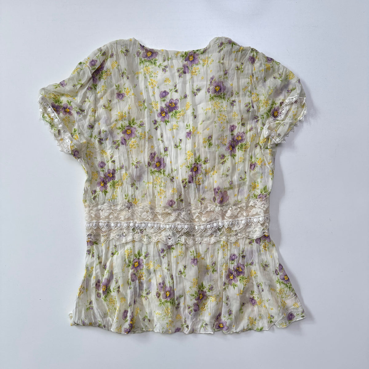 Lace Trim Blouse