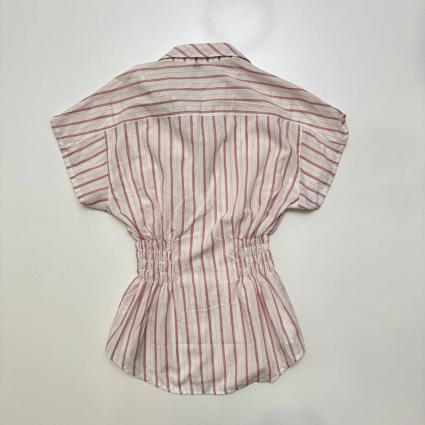 Stripe Cinched Button Up