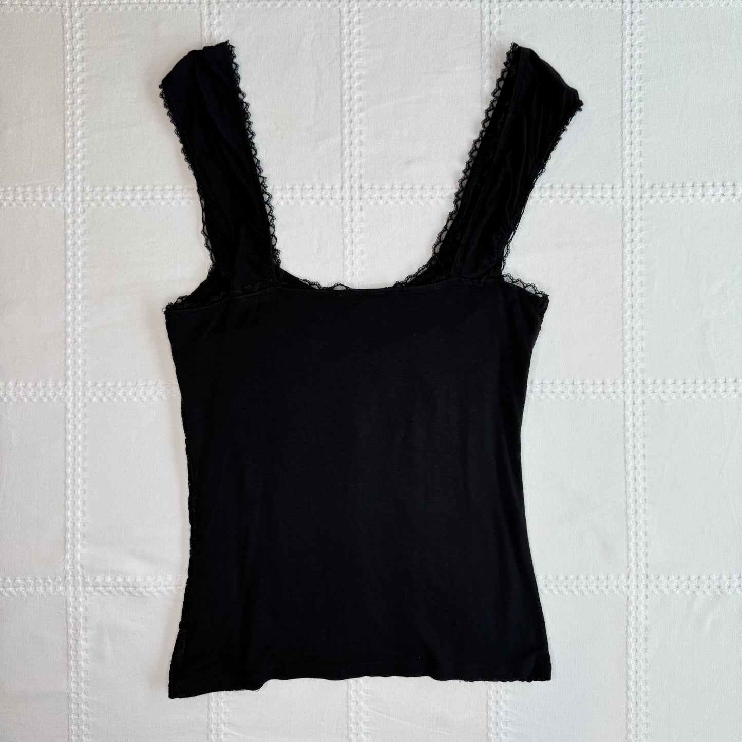 Cap Sleeve Lace Button Top