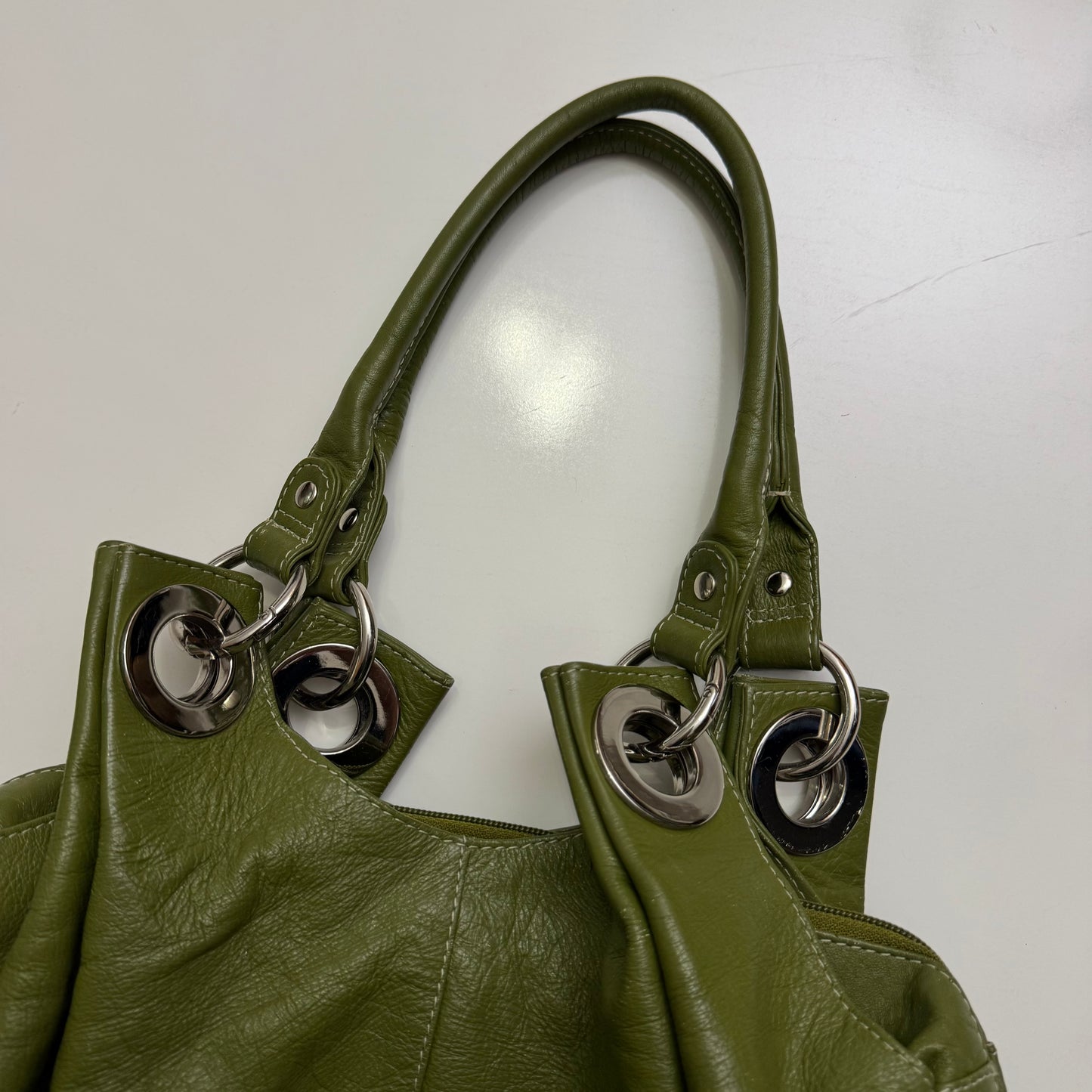 Green Leather Handbag
