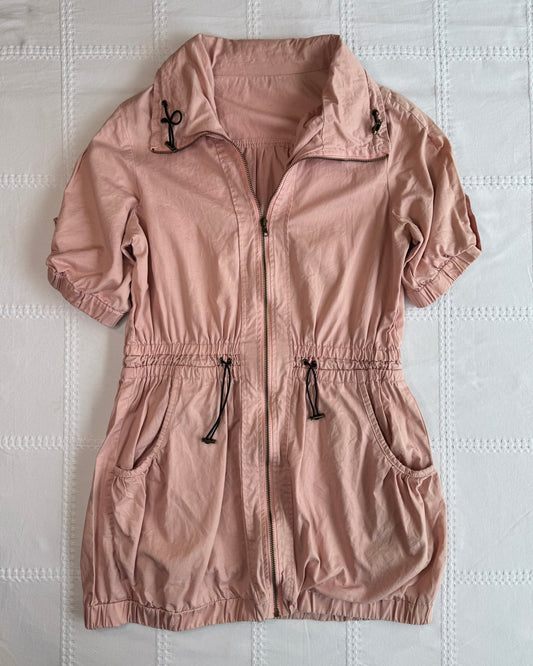Pink Cargo Mini Dress