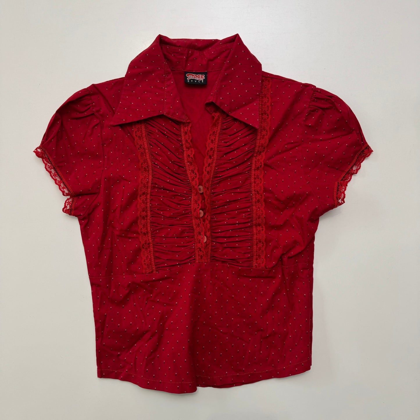 Red Polka Dot Blouse