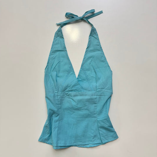 Blue Babydoll Halter Top