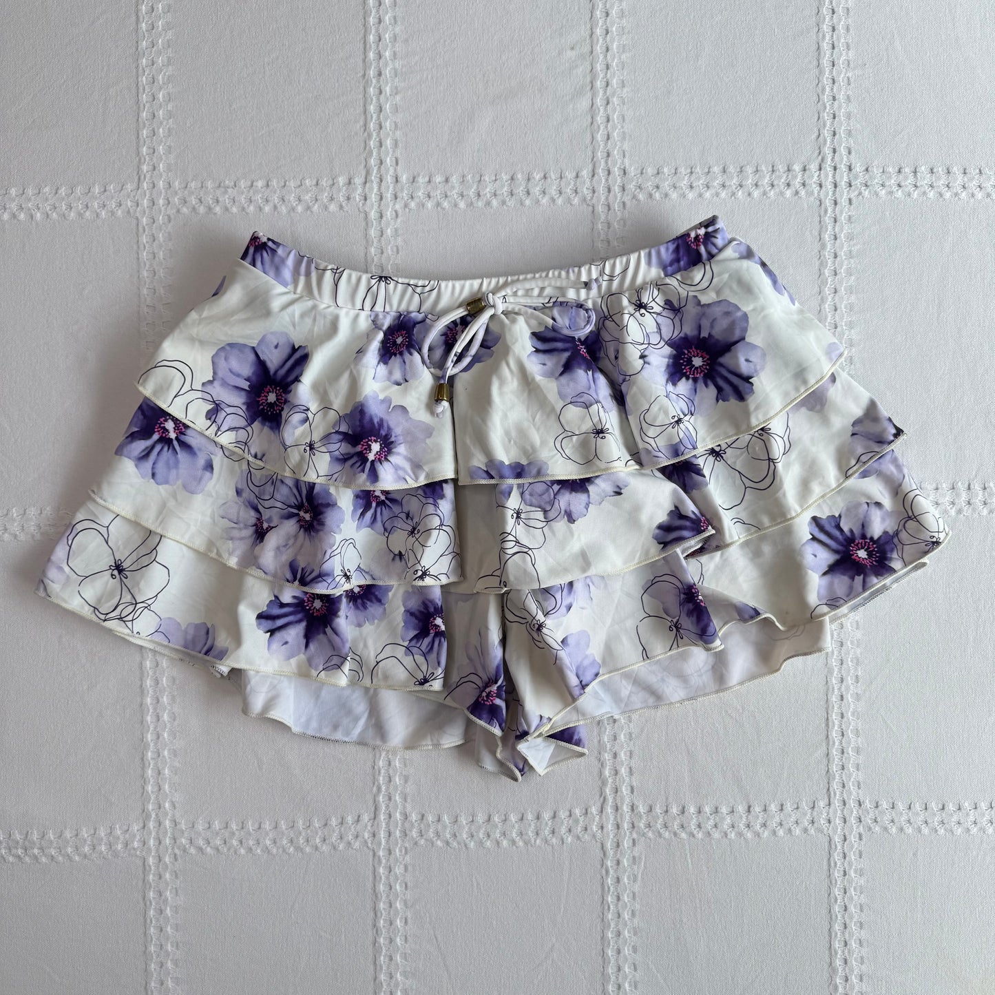 Floral Ruffle Skort